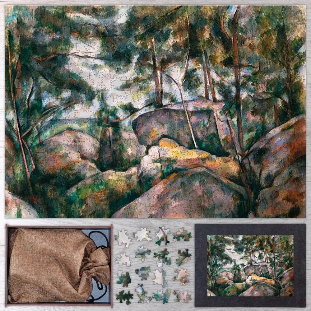 Rocks at Fontainebleau Puzzle - PuzzlesPrint