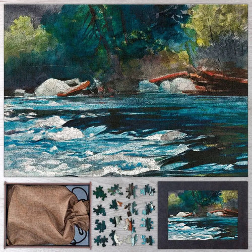 The Rapids, Hudson River, Adirondacks Puzzle - PuzzlesPrint