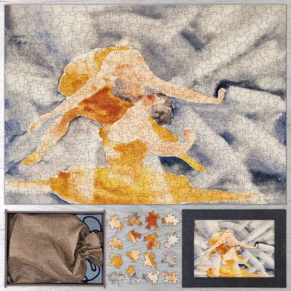 Two Women Acrobats Puzzle - PuzzlesPrint