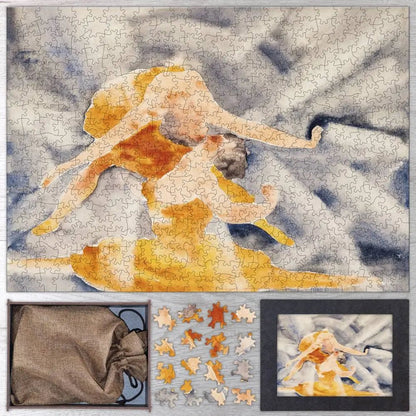 Two Women Acrobats Puzzle - PuzzlesPrint