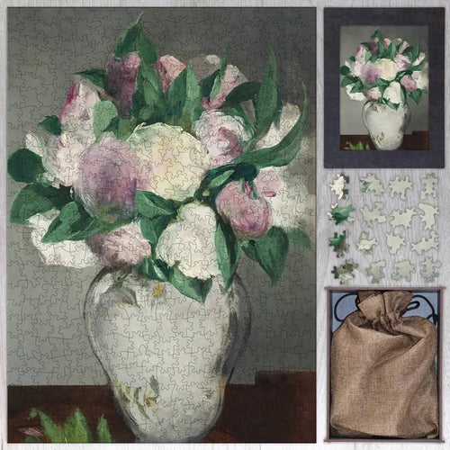 Peonies Puzzle - PuzzlesPrint