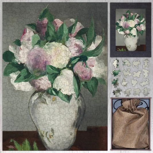Peonies Puzzle - PuzzlesPrint