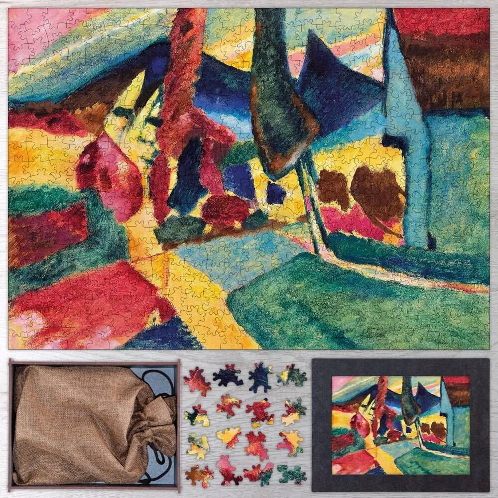 Landscape with Two Poplars Puzzle - PuzzlesPrint