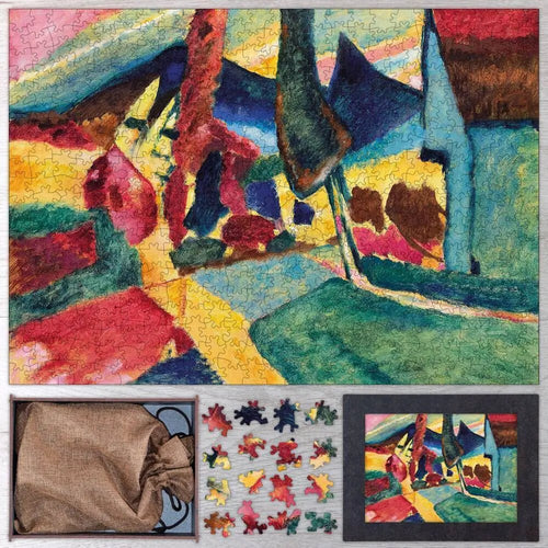 Landscape with Two Poplars Puzzle - PuzzlesPrint