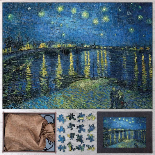Starry Night Over the Rhone Puzzle - PuzzlesPrint