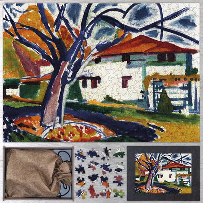 Blue Trees Puzzle - PuzzlesPrint