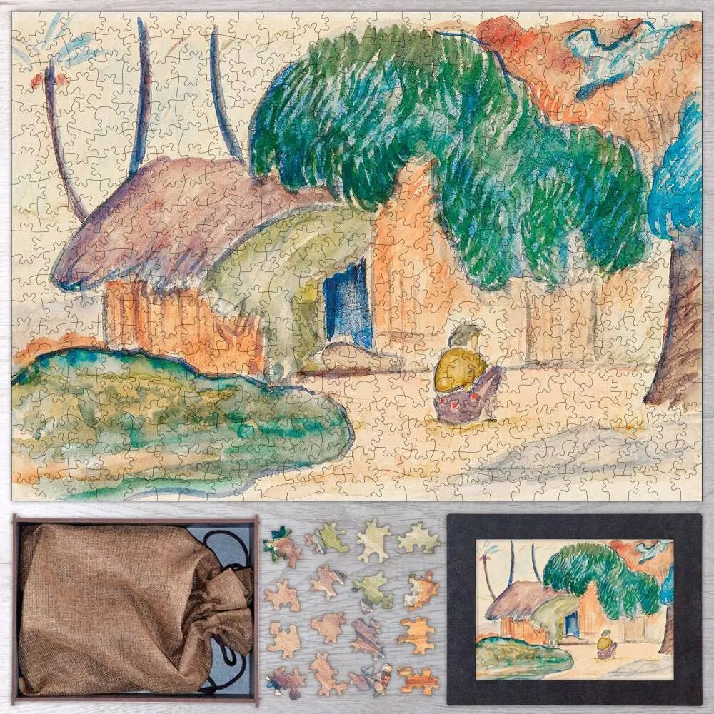 Tahitian Hut Puzzle - PuzzlesPrint