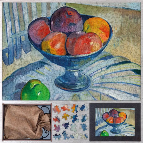 Fruit Dish on a Garden Chair Puzzle - PuzzlesPrint