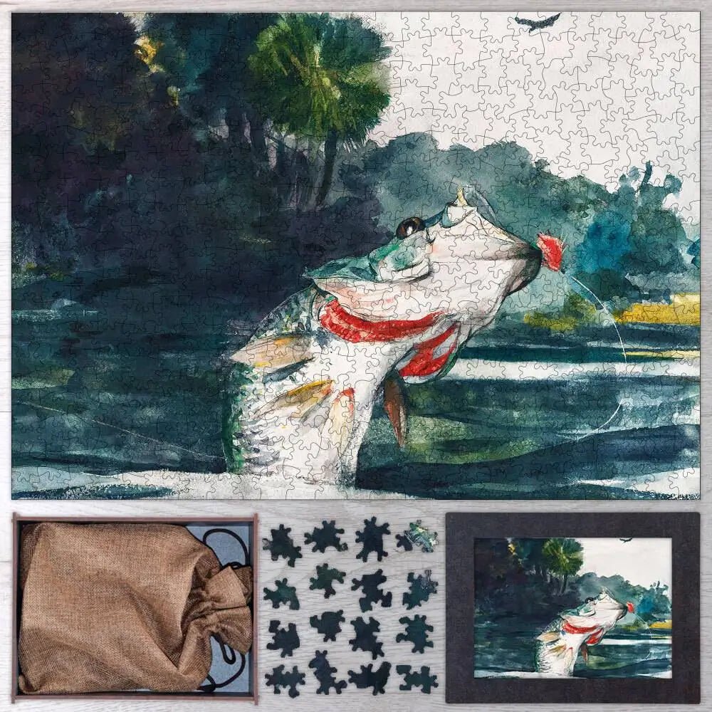 Life - Size Black Bass Puzzle - PuzzlesPrint