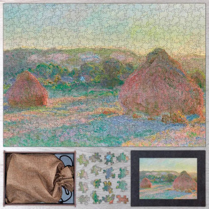 Stacks of Wheat (End of Summer) Puzzle - PuzzlesPrint