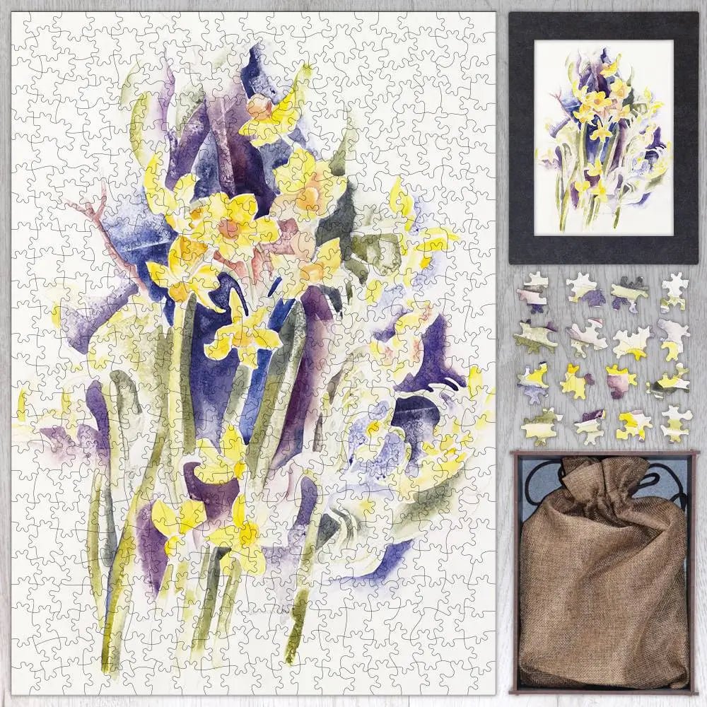 Small Daffodils Puzzle - PuzzlesPrint