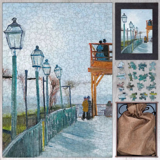 Terrace and Observation Deck at the Moulin de Blute - Fin, Montmartre Puzzle - PuzzlesPrint