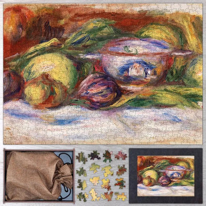 Bowl, Figs, and Apples Puzzle - PuzzlesPrint