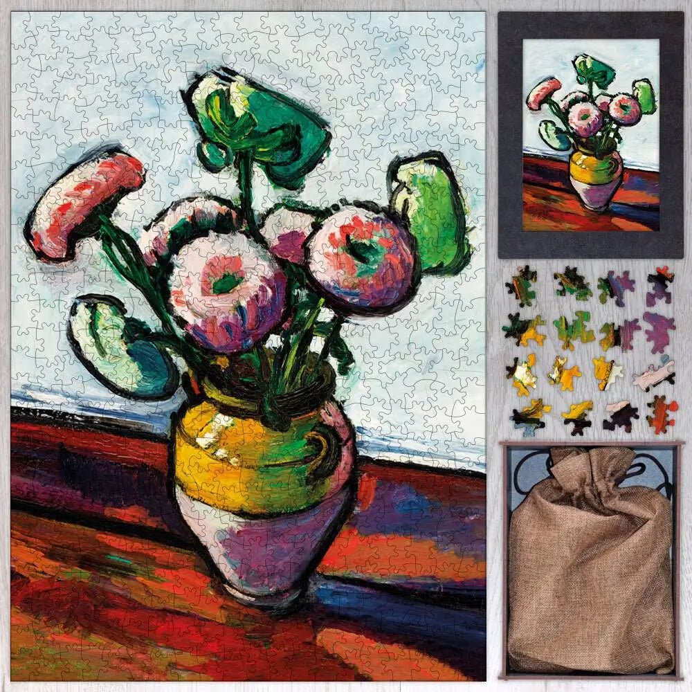 Zinnias Puzzle - PuzzlesPrint