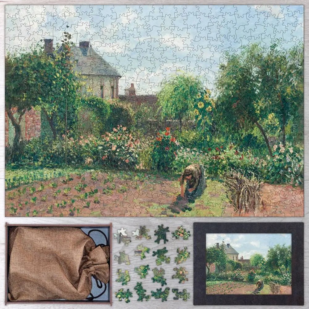 The Artist's Garden at Eragny Puzzle - PuzzlesPrint