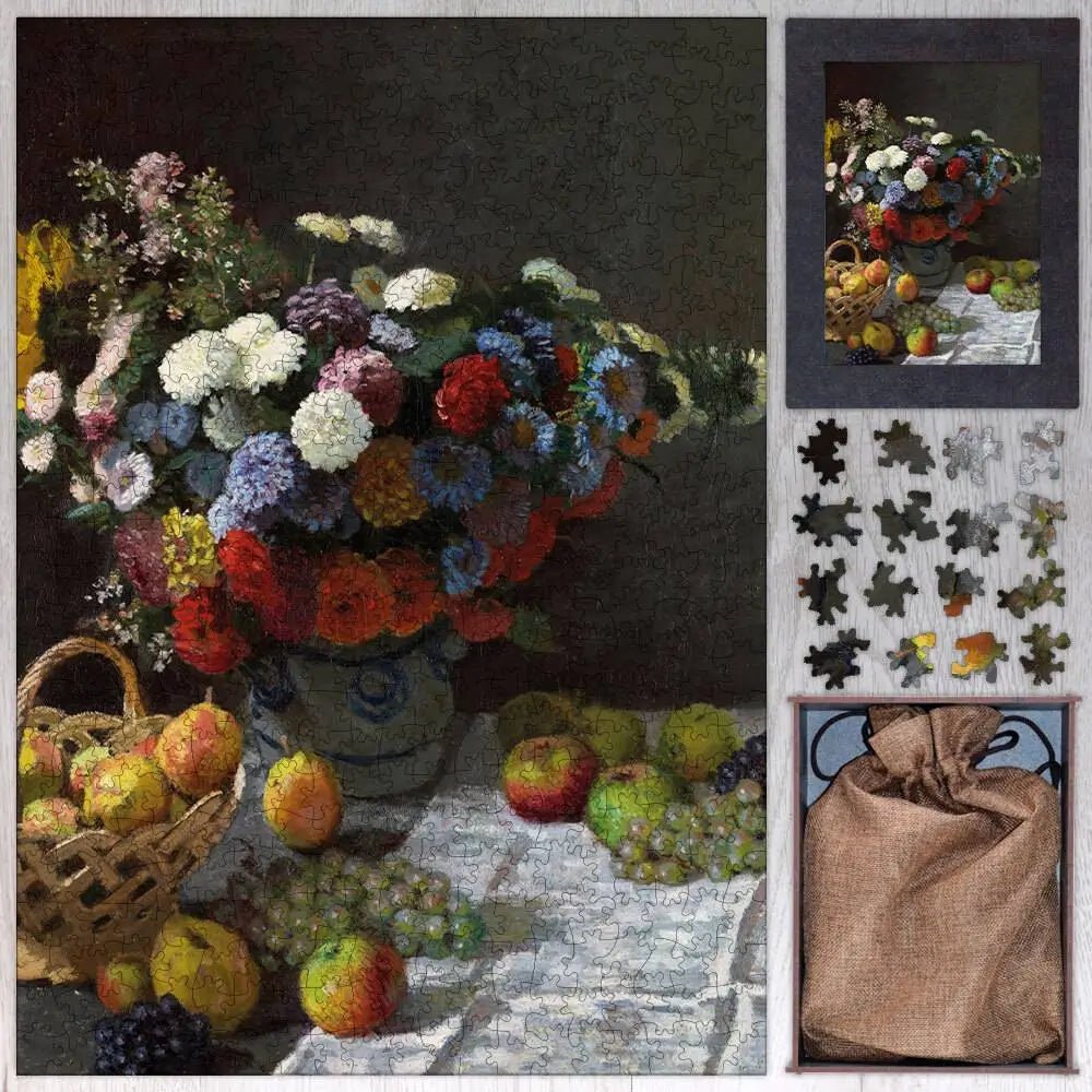 Still Life with Flowers and Fruit Puzzle - PuzzlesPrint