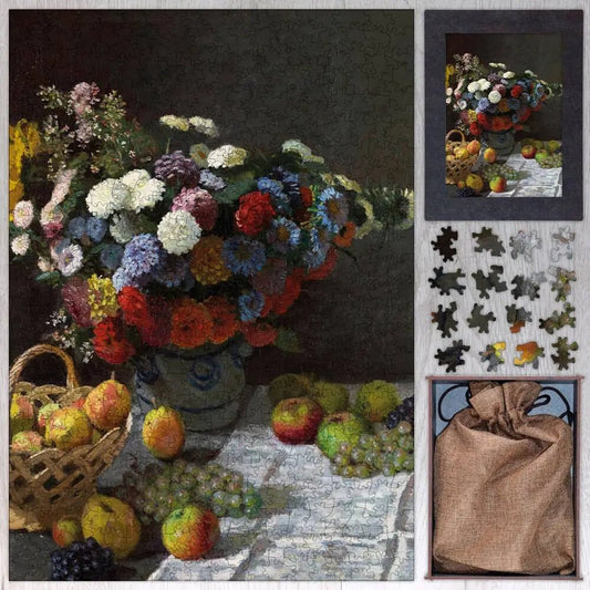 Still Life with Flowers and Fruit Puzzle - PuzzlesPrint