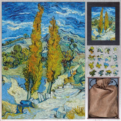 The Poplars at Saint - Rémy Puzzle - PuzzlesPrint