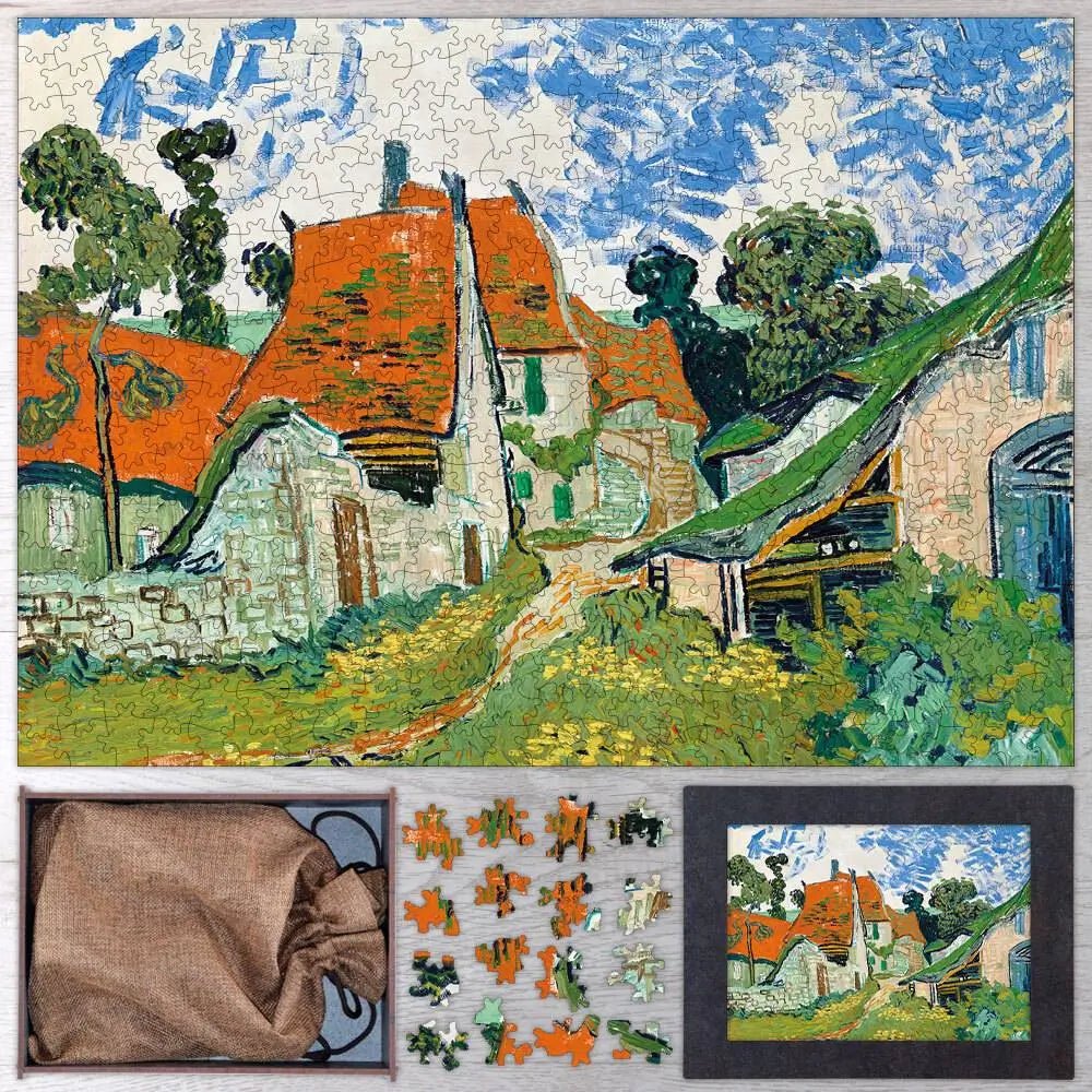 Street in Auvers - sur - Oise Puzzle - PuzzlesPrint