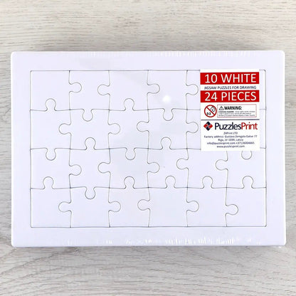 Blank Puzzle - Ideal For Drawing or Painting - PuzzlesPrint