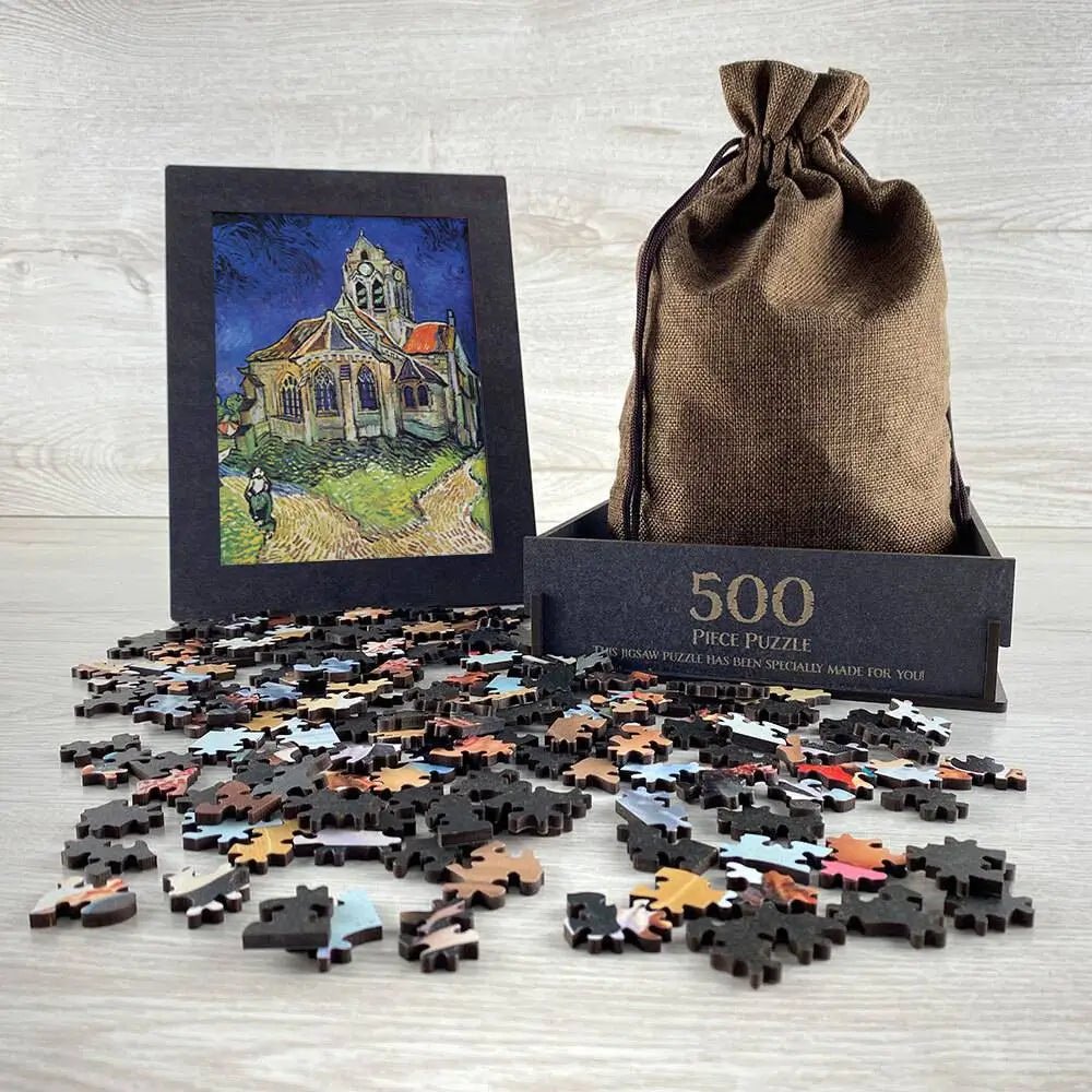 The Church at Auvers Puzzle - PuzzlesPrint