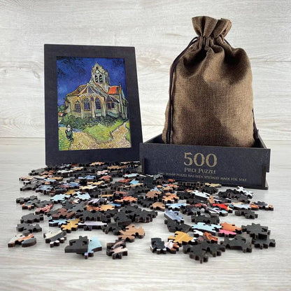 The Church at Auvers Puzzle - PuzzlesPrint