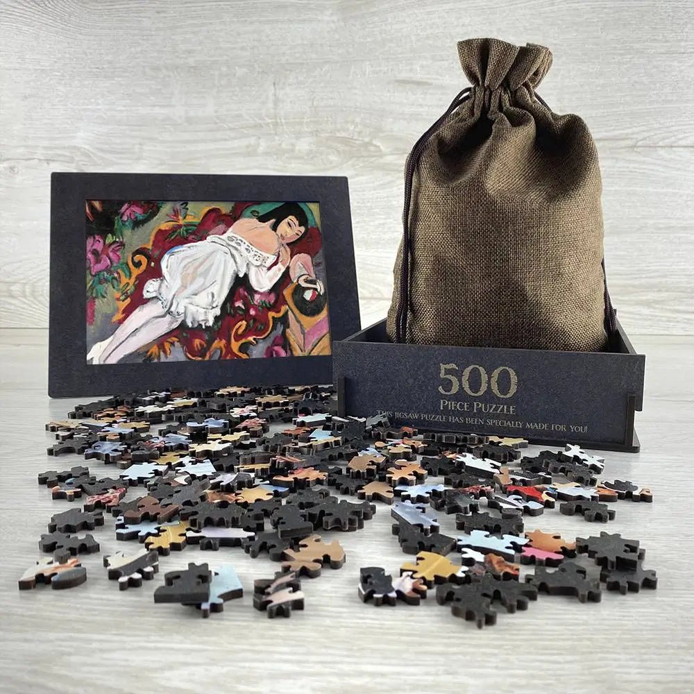 Girl in White Chemise Puzzle - PuzzlesPrint