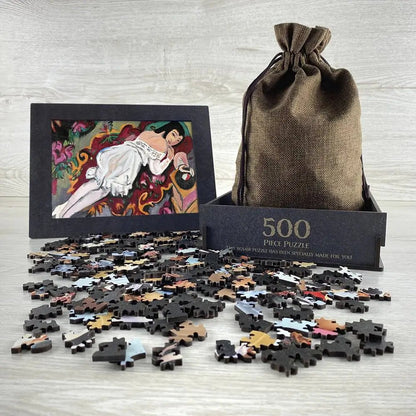 Girl in White Chemise Puzzle - PuzzlesPrint