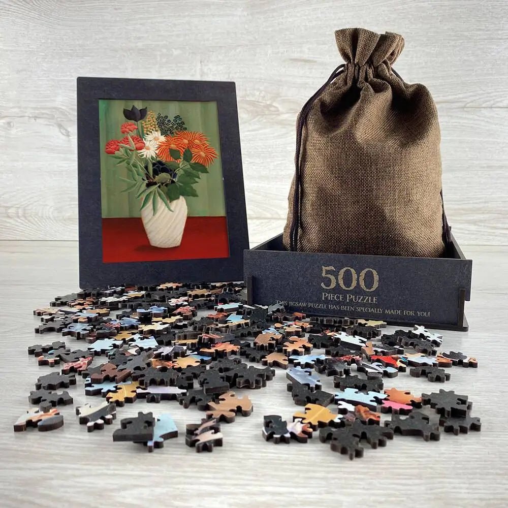 Bouquet of Flowers with China Asters and Tokyos Puzzle - PuzzlesPrint