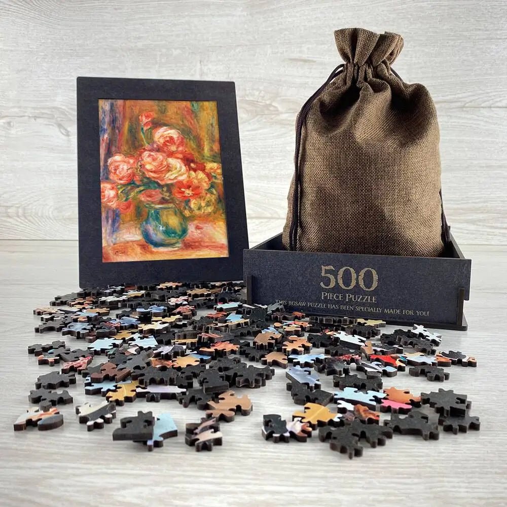 Vase of Roses Puzzle - PuzzlesPrint