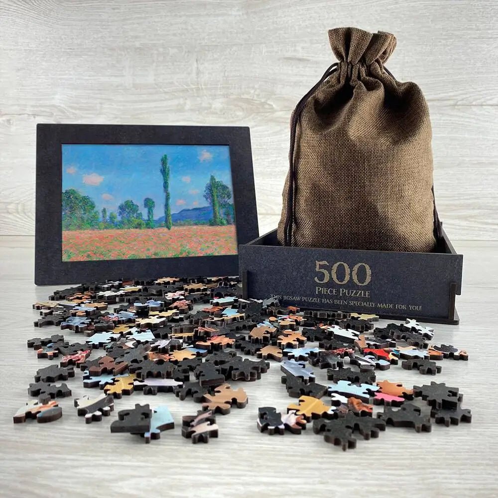 Poppy Field (Giverny) Puzzle - PuzzlesPrint