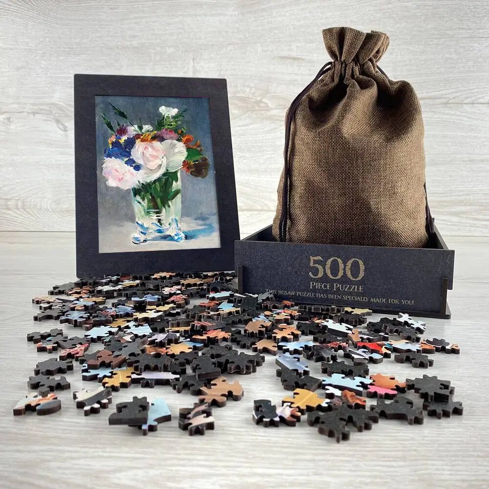 Flowers in a Crystal Vase Puzzle - PuzzlesPrint