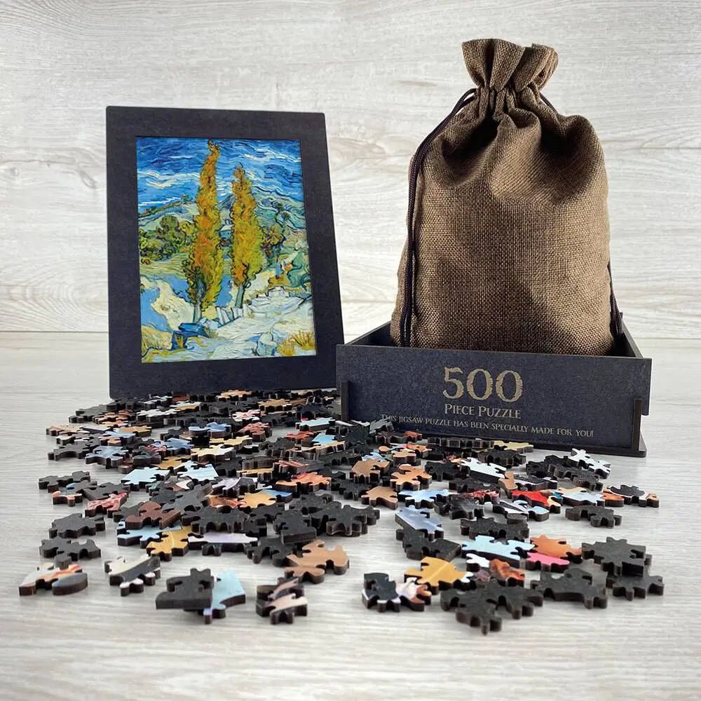 The Poplars at Saint - Rémy Puzzle - PuzzlesPrint