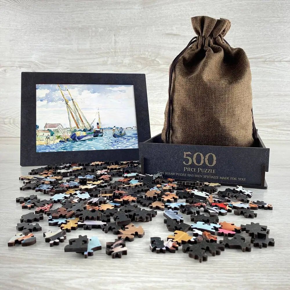Marine Scene (Boats near Venice) Puzzle - PuzzlesPrint