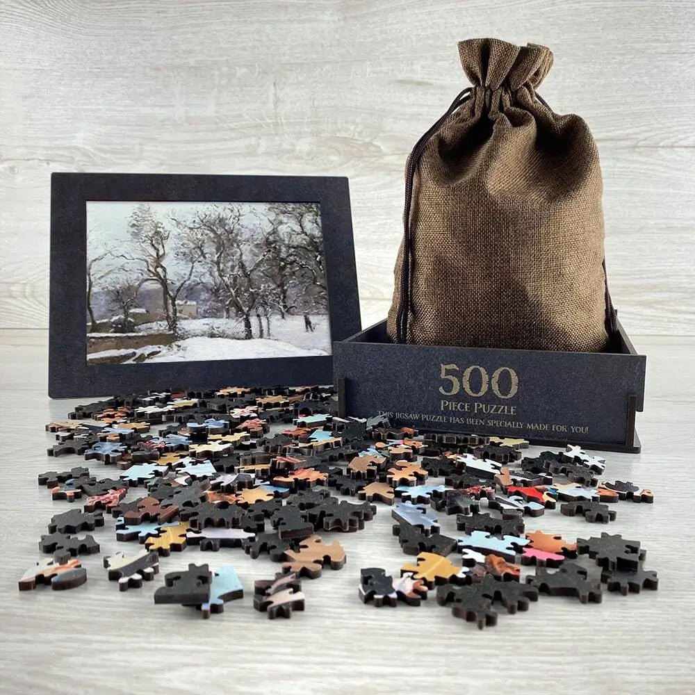 Snow at Louveciennes Puzzle - PuzzlesPrint