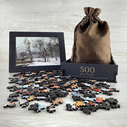 Snow at Louveciennes Puzzle - PuzzlesPrint