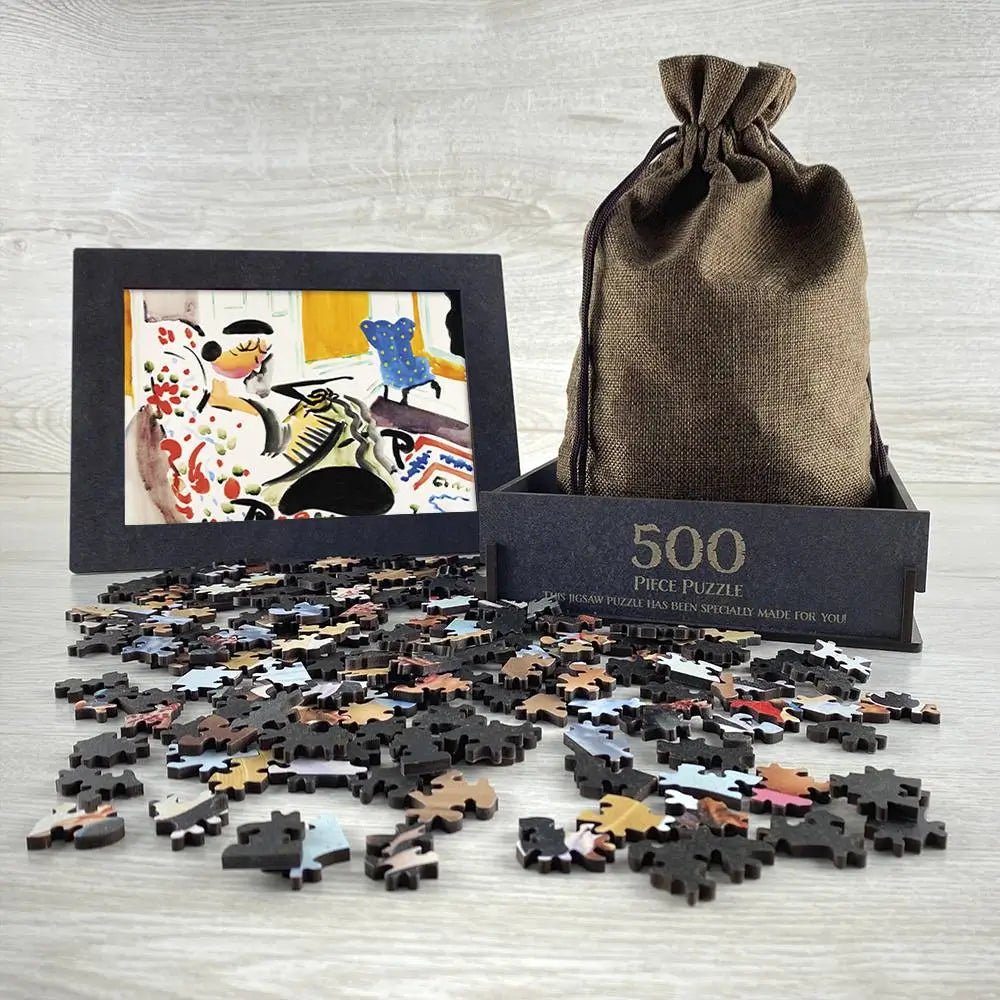 Calligraphic Interior Puzzle - PuzzlesPrint