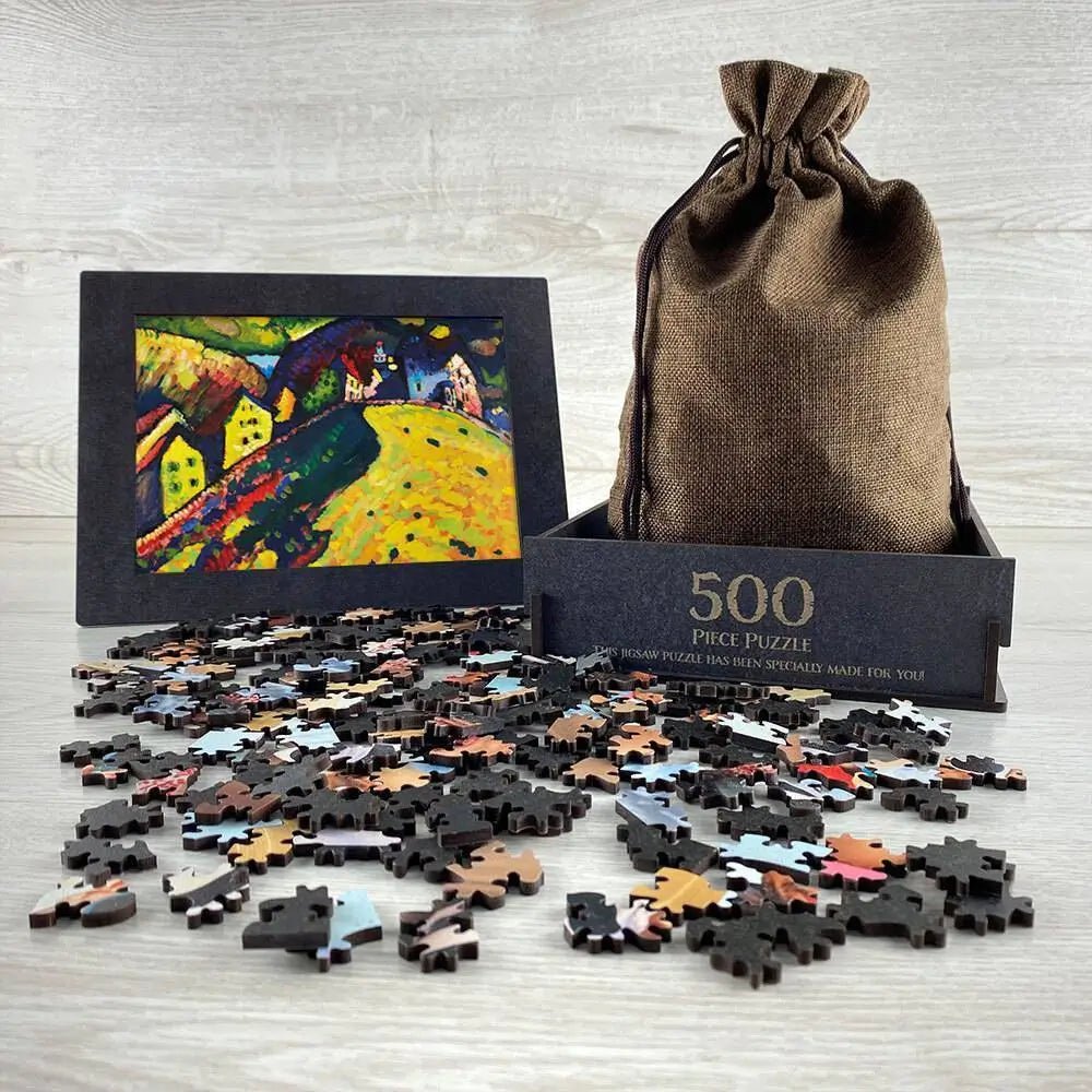 Houses at Murnau Puzzle - PuzzlesPrint