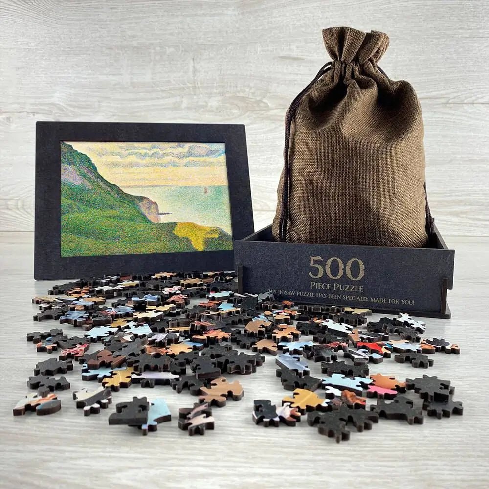 Seascape at Port - en - Bessin, Normandy Puzzle - PuzzlesPrint