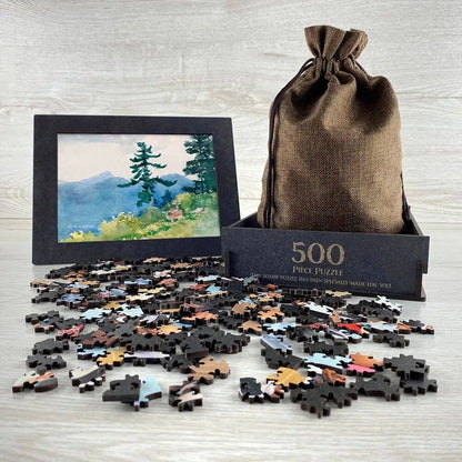 North Woods Club, Adirondacks (The Interrupted Tete - a - Tete) Puzzle - PuzzlesPrint