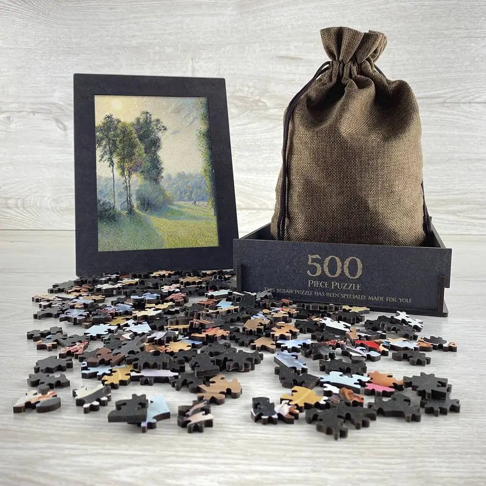 Landscape at Saint - Charles, Near Gisors, Sunset Puzzle - PuzzlesPrint