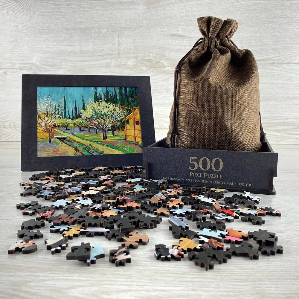 Orchard Bordered by Cypresses Puzzle - PuzzlesPrint