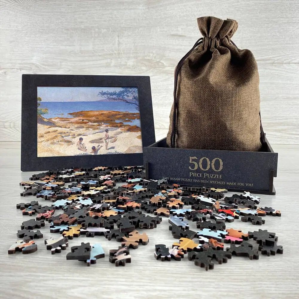 Beach at Cabasson (Baigne - Cul) Puzzle - PuzzlesPrint