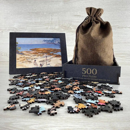 Beach at Cabasson (Baigne - Cul) Puzzle - PuzzlesPrint