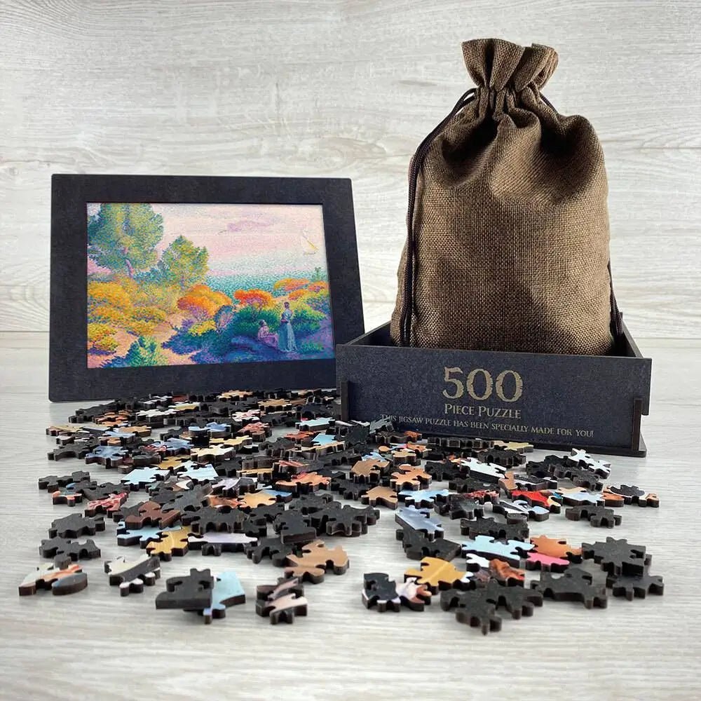 Two Women by the Shore, Mediterranean Puzzle - PuzzlesPrint