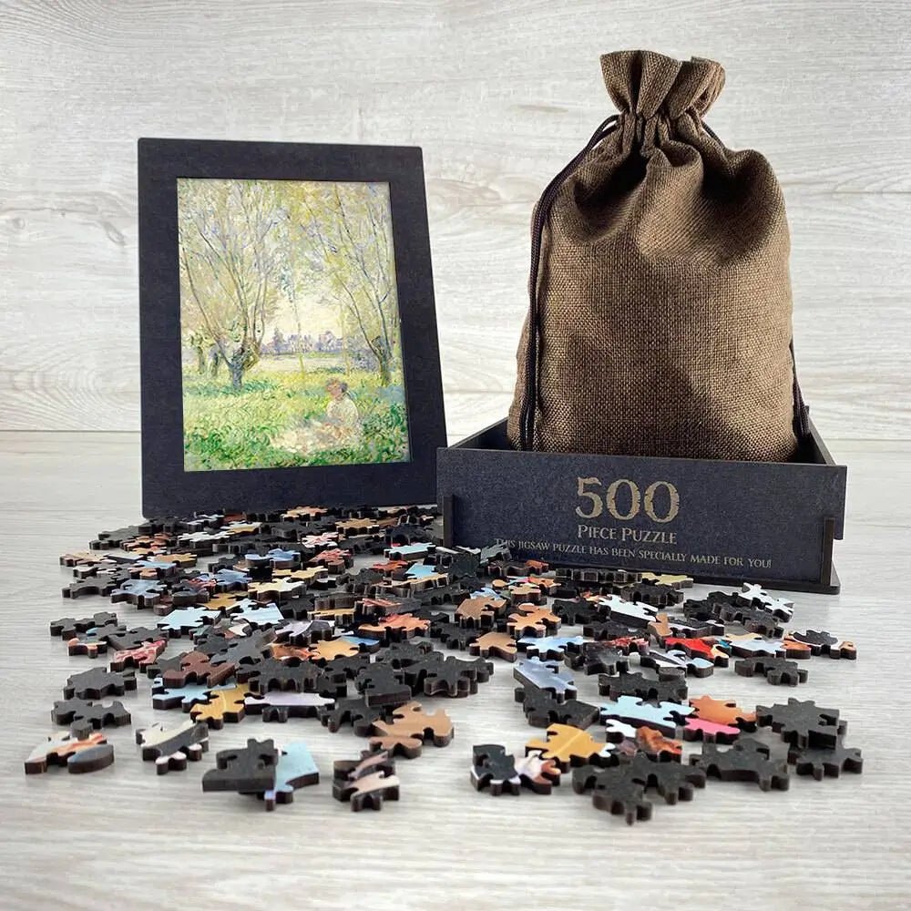 Woman Seated under the Willows Puzzle - PuzzlesPrint