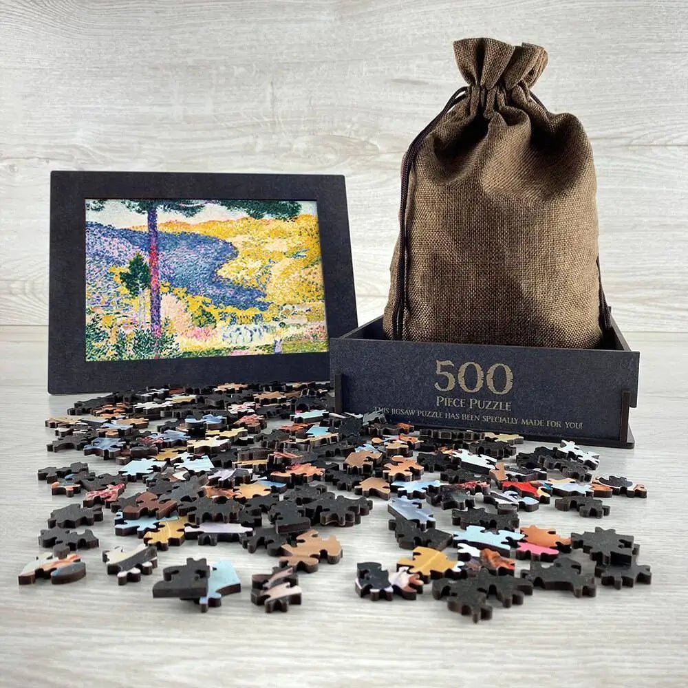 Valley with Fir (Shade on the Mountain) Puzzle - PuzzlesPrint