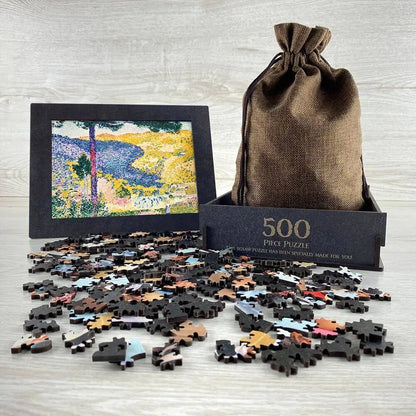 Valley with Fir (Shade on the Mountain) Puzzle - PuzzlesPrint