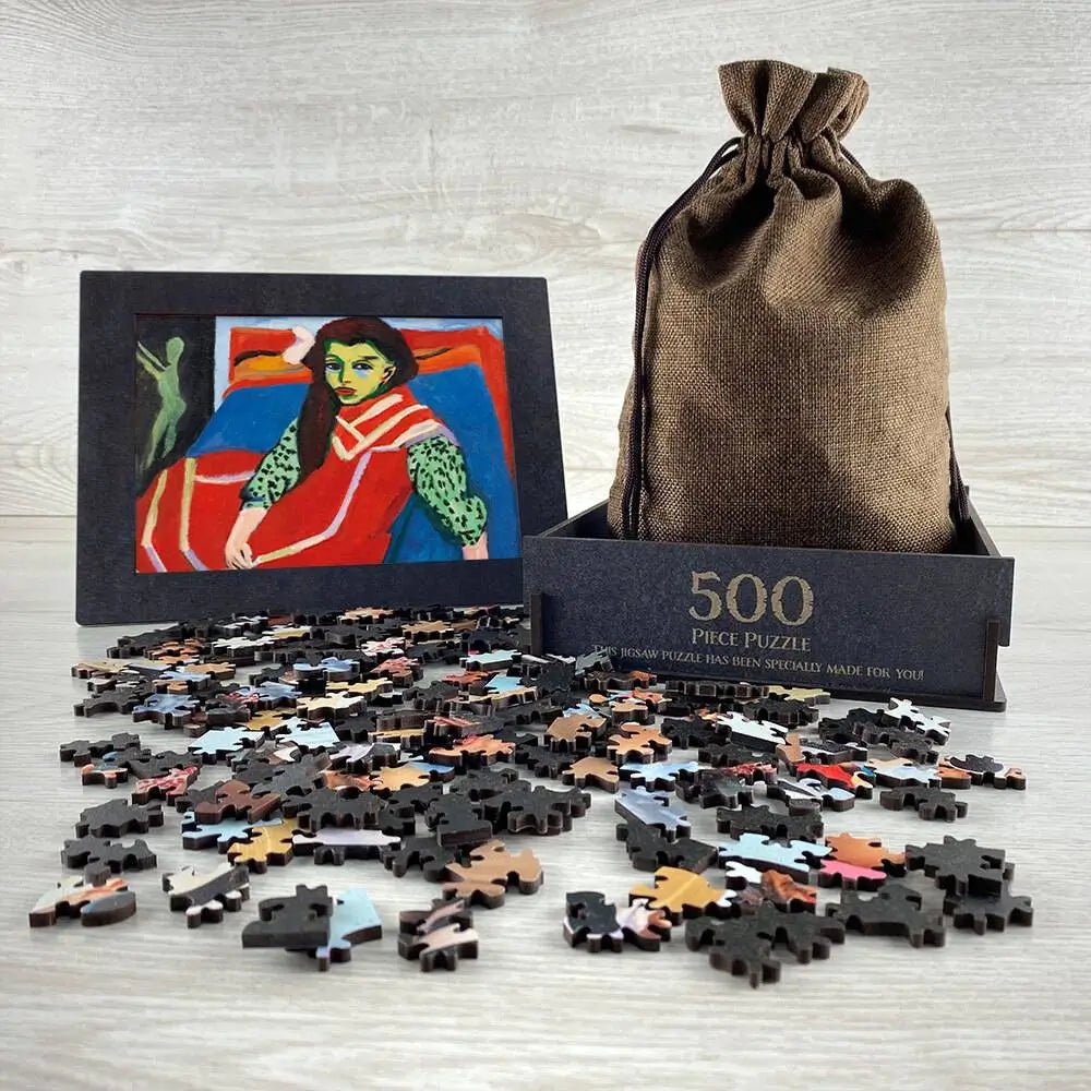 Seated Girl (Franzi Fehrmann) Puzzle - PuzzlesPrint