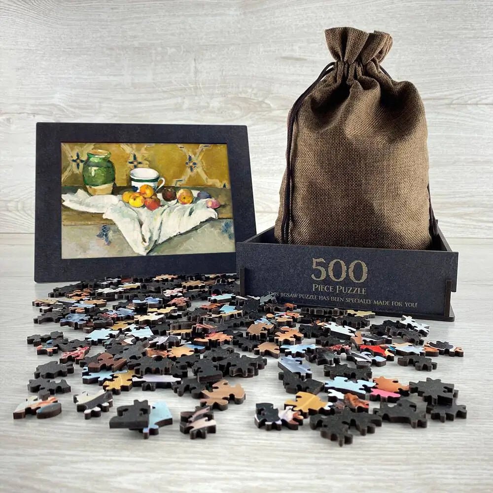 Still Life with Jar, Cup, and Apples Puzzle - PuzzlesPrint